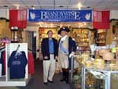 Gene Pisasale - Lafayette's Gold Lecture & Booksigning at Brandywine Battlefield with General Washington (portrayed by Carl Closs)