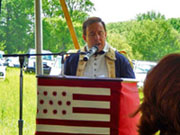 Gene Pisasale as Colonel Alexander Hamilton at the Battle of Brandywine Reenactment 2014 - Opening Remarks